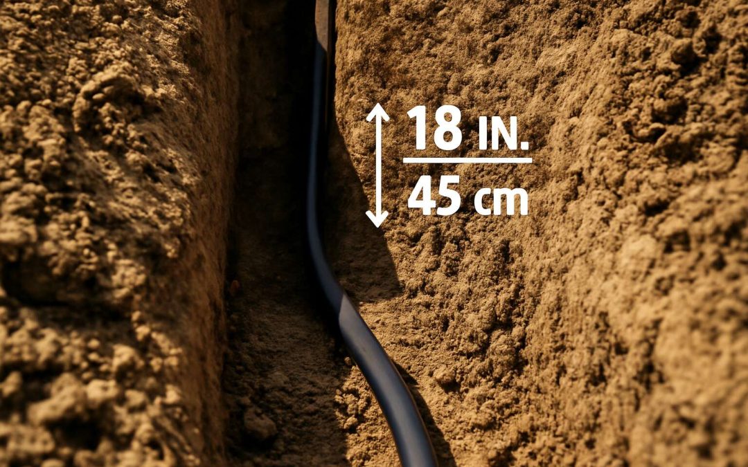 electrical cable burial depth
