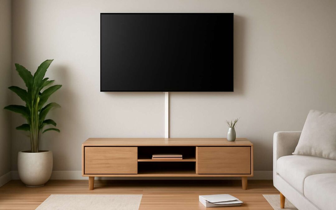 Hide messy wires with an electrical cable hider that blends into your decor.