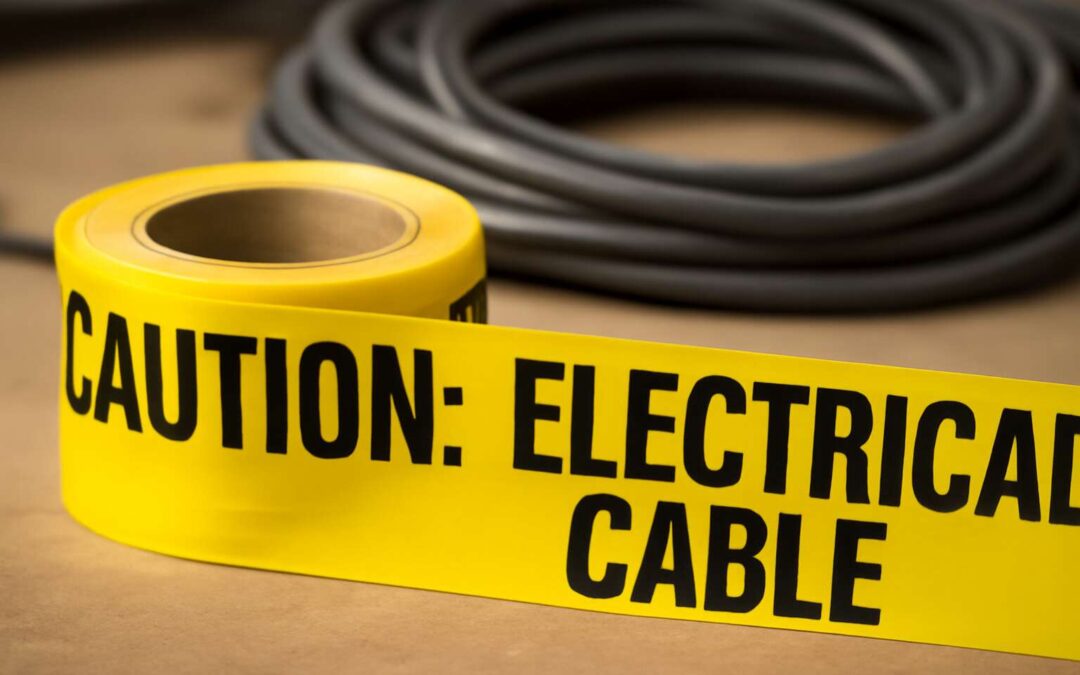 Stay safe on site with electrical cable warning tape for DIY and pro projects