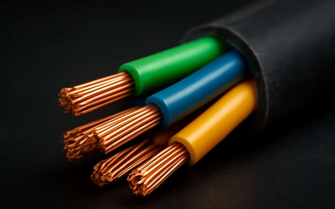 electrical cable with 4 wires