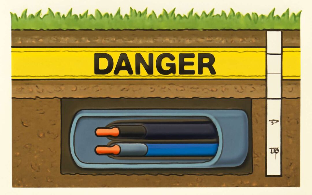 electrical cable underground depths