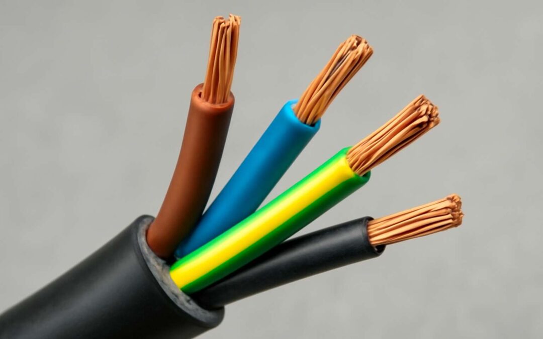electrical cable with four wires